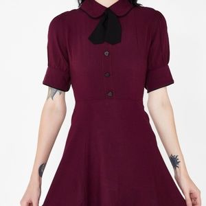 Valfre Plum Corsette Dress - Never Worn